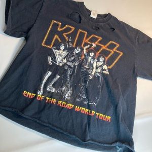 Kiss end of the road world tour 2019 black Tshirt medium